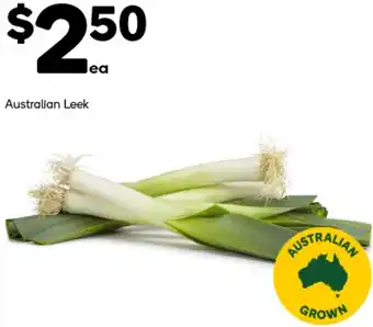 Woolworths Australian Leek offer