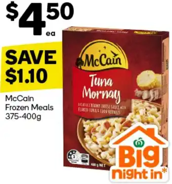 Woolworths McCain Frozen Meals 375-400g offer