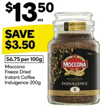 Woolworths Moccona Freeze Dried Instant Coffee Indulgence 200g offer