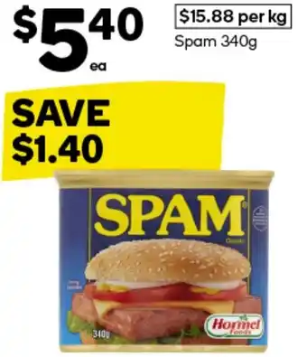 Woolworths Spam 340g offer