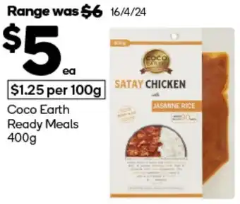 Woolworths Coco Earth Ready Meals 400g offer