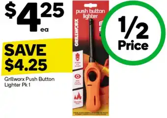 Woolworths Grillworx Push Button Lighter Pk 1 offer
