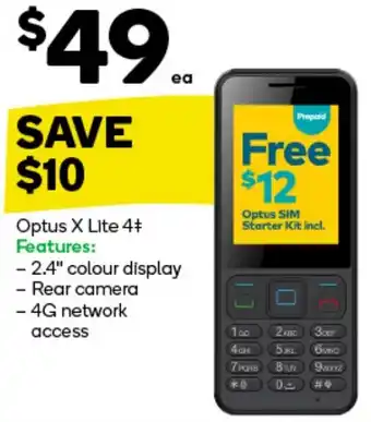 Woolworths Optus X Lite 4 offer