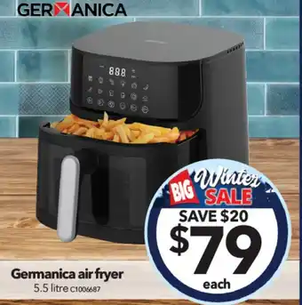 Cheap as Chips Germanica air fryer 5.5 litre offer