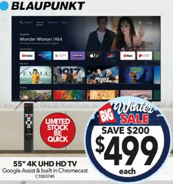 BLAUPUNKT 55" 4K UHD HD TV