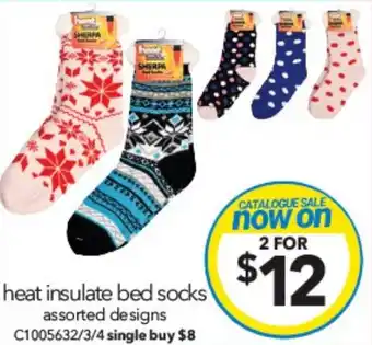 Cheap as Chips heat insulate bed socks offer