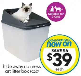 Cheap as Chips hide away no mess cat litter box offer