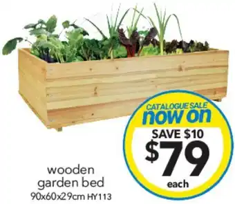 Cheap as Chips wooden garden bed 90x60x29cm offer