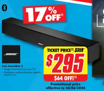The Good Guys BOSE offer
