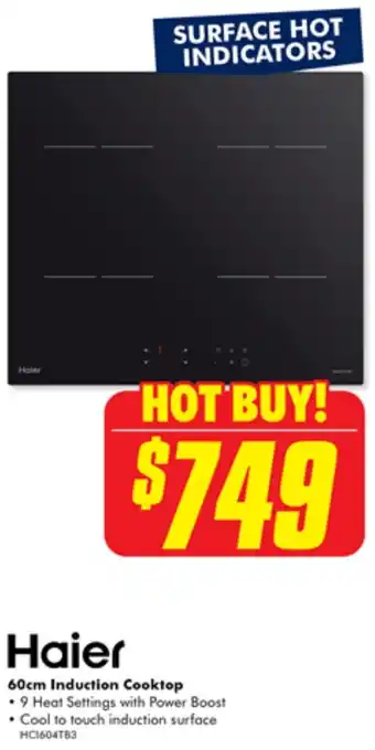 The Good Guys Haier 60cm Induction Cooktop offer
