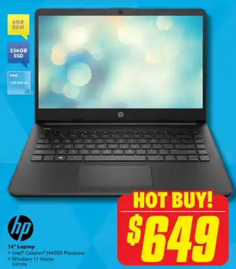 The Good Guys hp 14" Laptop offer