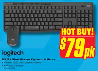 The Good Guys logitech MK295 Silent Wireless Keyboard & Mouse offer