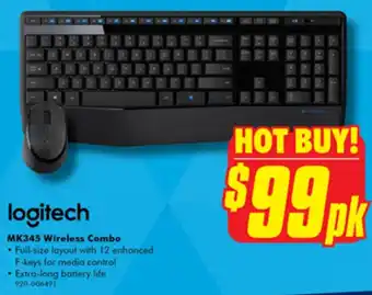 The Good Guys logitech MK345 Wireless Combo offer