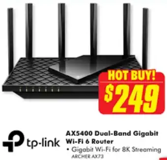 The Good Guys AX5400 Dual-Band Gigabit Wi-Fi 6 Router offer