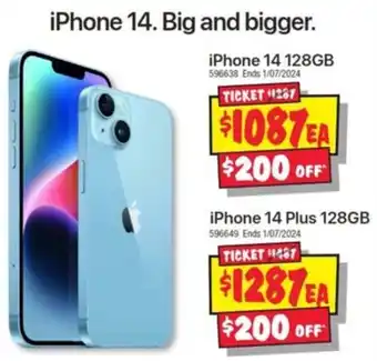 JB Hi-Fi iPhone 14 Plus 128GB offer