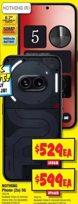 JB Hi-Fi NOTHING Phone (2a) 5G 256GB offer