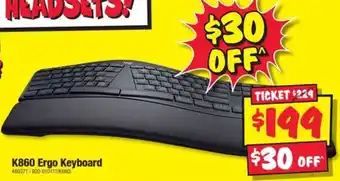JB Hi-Fi K860 Ergo Keyboard offer