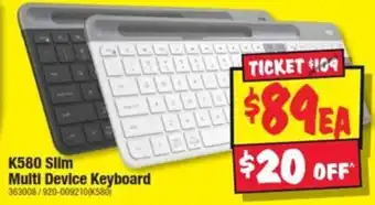 JB Hi-Fi K580 Slim Multi Device Keyboard offer