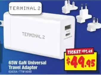 JB Hi-Fi 65W GaN Universal Travel Adapter offer