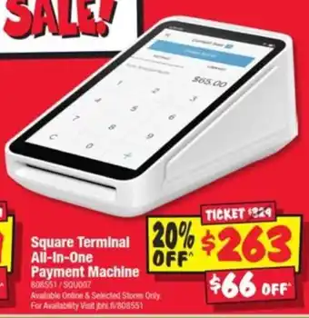 JB Hi-Fi Square Terminal All-In-One Payment Machine offer