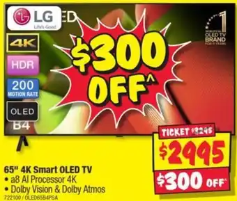 JB Hi-Fi 65" 4K Smart OLED TV offer