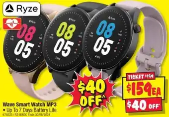 JB Hi-Fi Wave Smart Watch MP3 offer