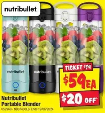 JB Hi-Fi Nutribullet Portable Blender offer