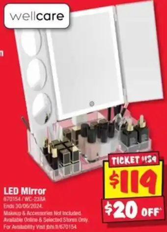 JB Hi-Fi LED Mirror offer