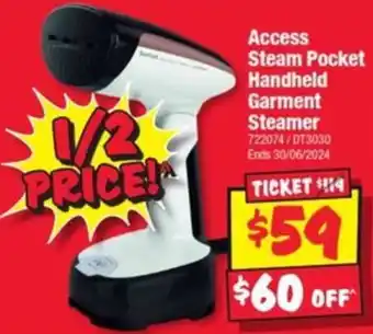Access Steam Pocket Handheld Garment Steamer
