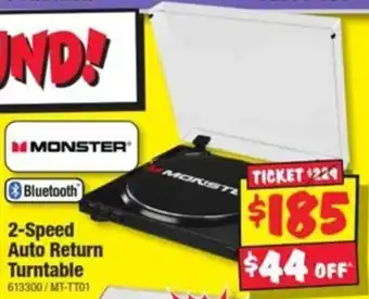 JB Hi-Fi 2-Speed Auto Return Turntable offer