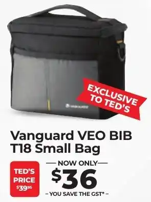 Teds Cameras Vanguard VEO BIB T18 Small Bag offer
