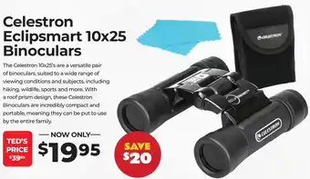 Teds Cameras Celestron Eclipsmart 10x25 Binoculars offer