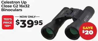 Teds Cameras Celestron Up Close G2 16x32 Binoculars offer
