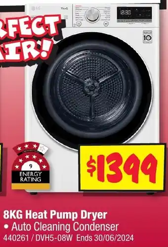 JB Hi-Fi 8KG Heat Pump Dryer offer