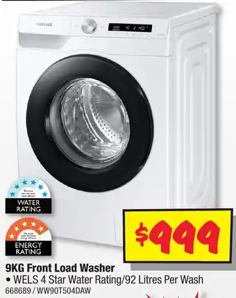 JB Hi-Fi 9KG Front Load Washer offer