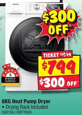 JB Hi-Fi 8KG Heat Pump Dryer offer