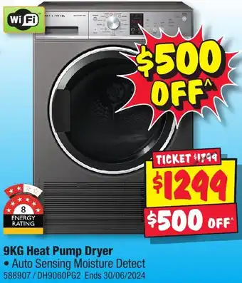 JB Hi-Fi 9KG Heat Pump Dryer offer