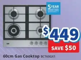 Bi-Rite 60cm Gas Cooktop offer