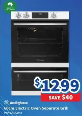 60cm Electric Oven Separate Grill