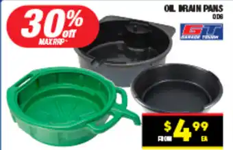 OIL DRAIN PANS