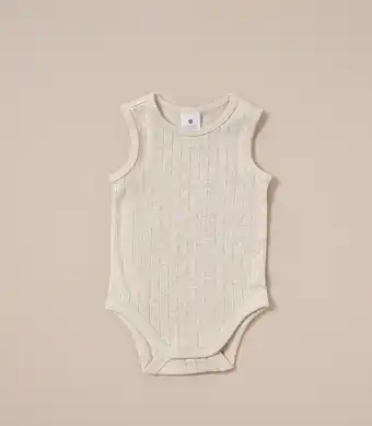 Target Baby Organic Cotton Pointelle Sleeveless Bodysuit offer