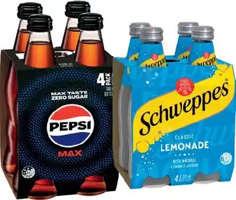 IGA Pepsi Max or Schweppes Mixers 4x300mL Selected Varieties offer
