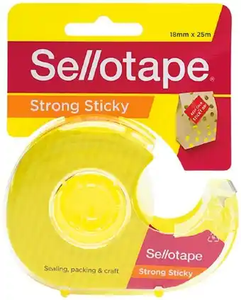 IGA Sellotape Sticky Tape Dispenser 18mmx25m offer