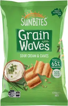 IGA Sunbites Grain Waves 170g Selected Varieties offer