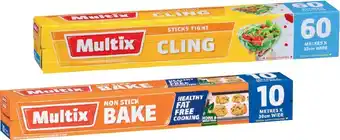 IGA Multix Baking Paper 10m×30cm or Cling Wrap 60m×33cm offer