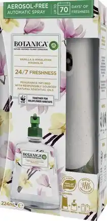 IGA Botanica by Air Wick Vanilla & Himalayan Magnolia Automatic Spray 224mL offer