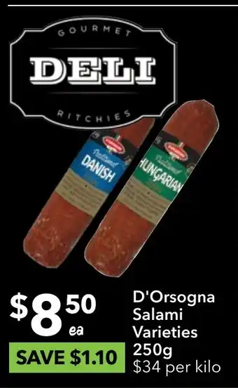 D'Orsogna Salami 250g