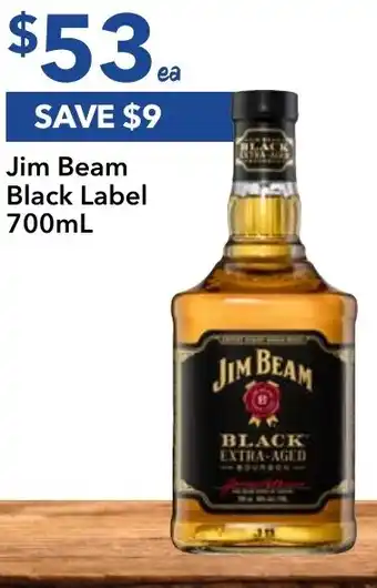 Ritchies Jim Beam Black Label 700mL offer