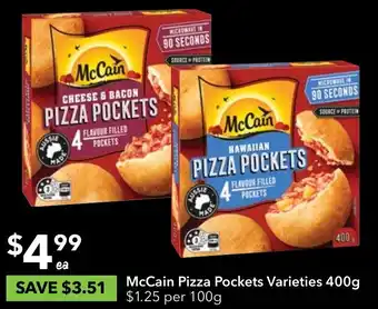 Ritchies McCain Pizza Pockets 400g offer