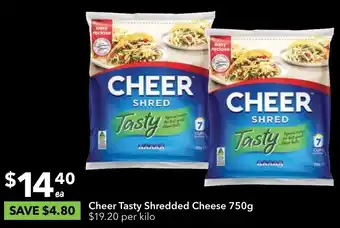 Ritchies Cheer Tasty Shredded Cheese 750g offer